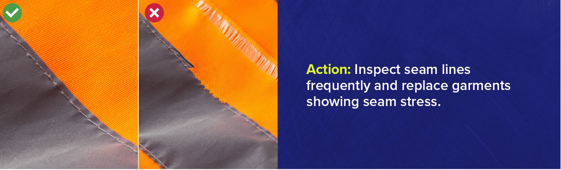 Image showing PPE with seam stress