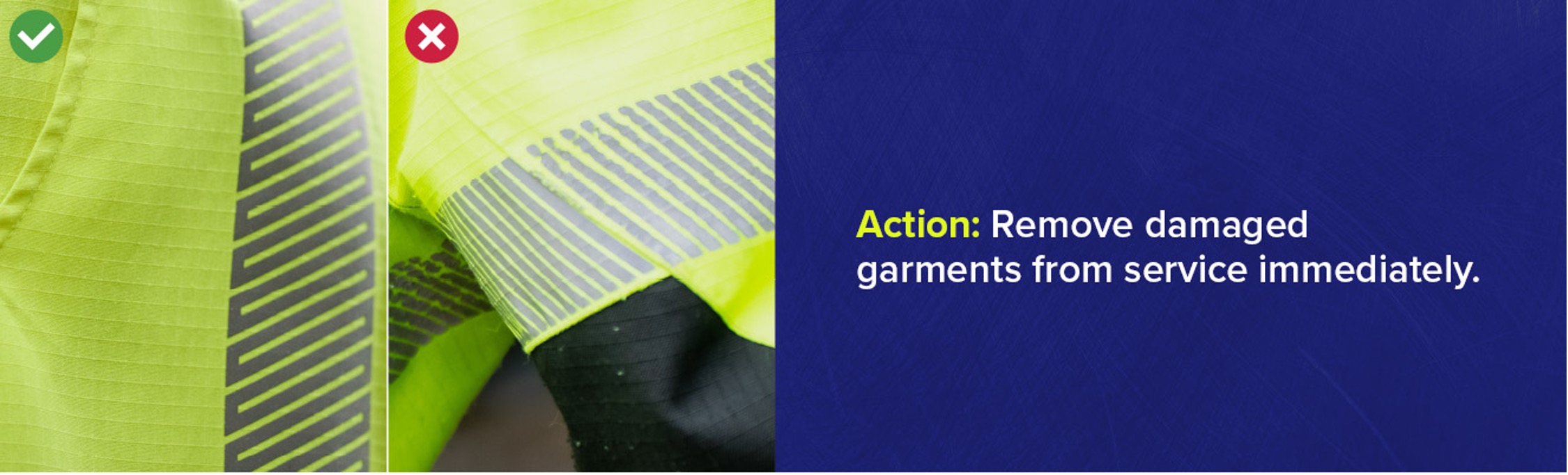 Image showing damaged   PPE garments