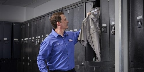 Cintas Worker Uniform Locker