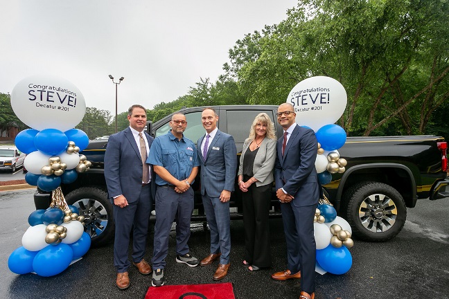 Cintas partners at truck give-away
