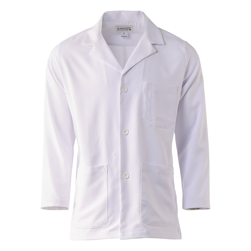 Wink® Men's Hip Length White Coat