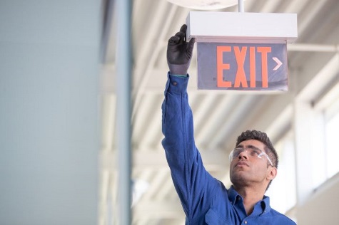 Fire Protection Exit Sign Lighting and Installation