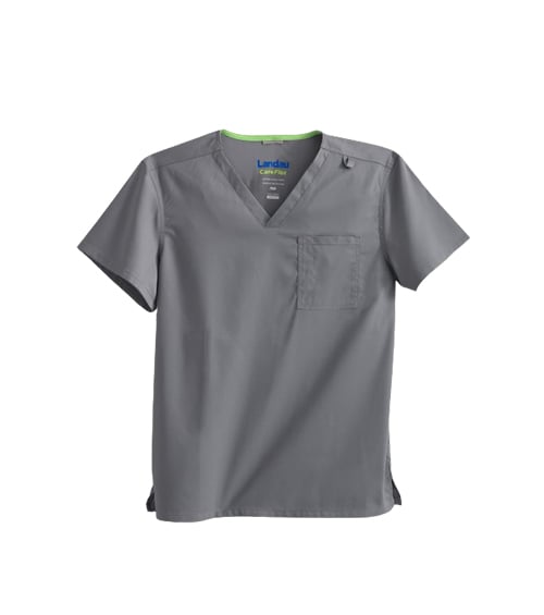 Grey Unisex Scrub Top