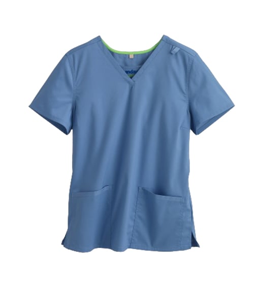 Light Blue Female Scrub Top