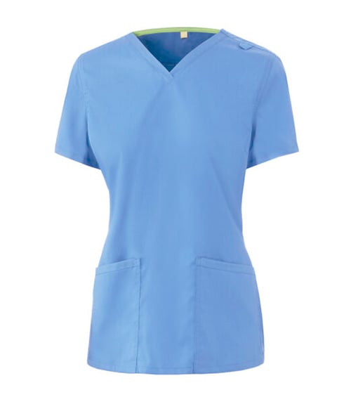 Light Blue Female Scrub Top