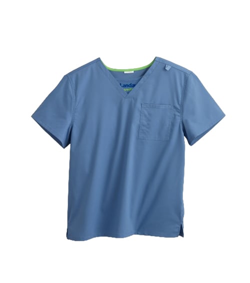 Light Blue Unisex Scrub Top