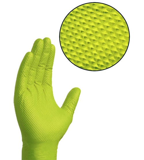 Heavy Duty Nitrile Disposable Gloves - Green