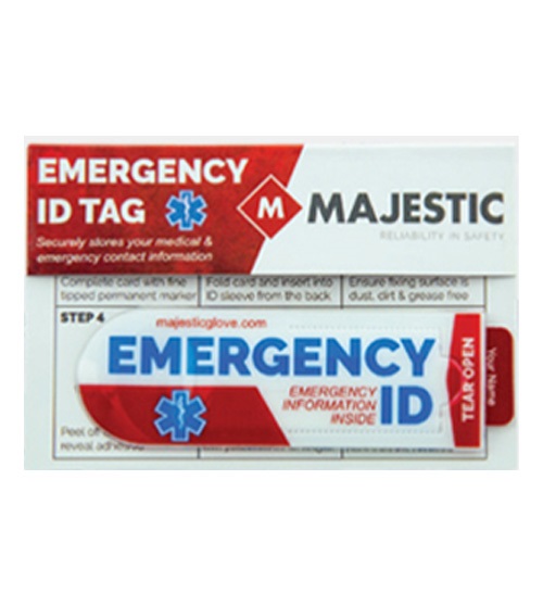 HARD HAT EMERGENCY IDENTIFICATION TAG