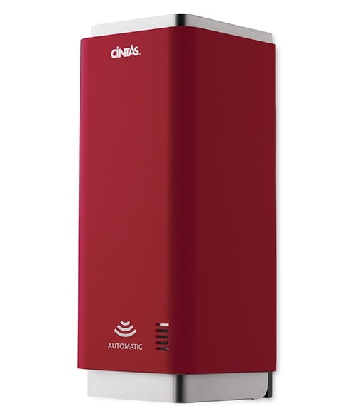 signature series red automatic hand soap dispenser