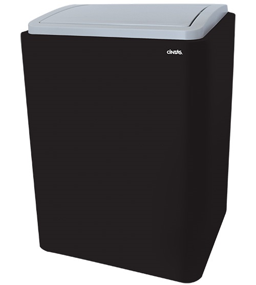 signature series trash can black