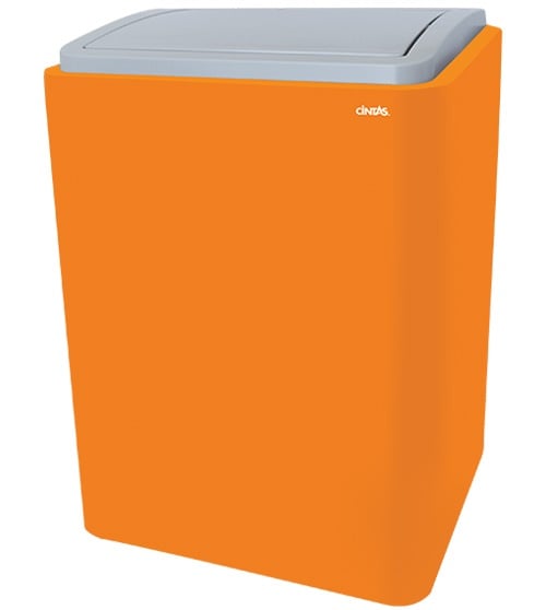 signature series trash can orange