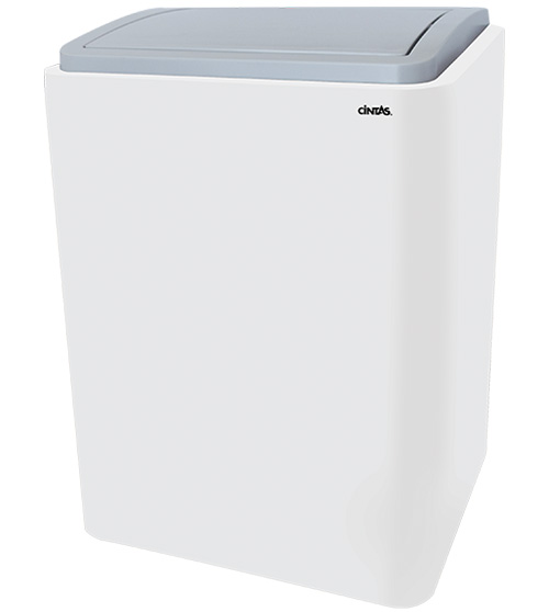 signature series trash can white