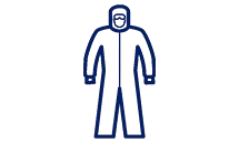 Cleanroom coverall icon
