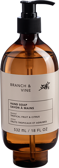 branch and vine soap bottle