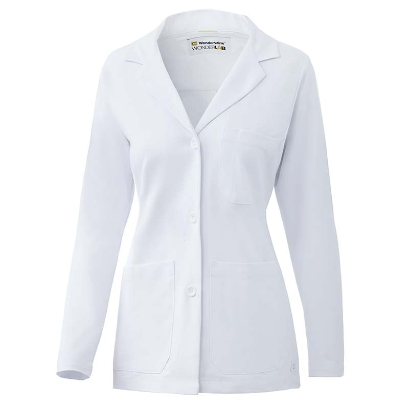 Wink® Women's Hip-Length White Coat
