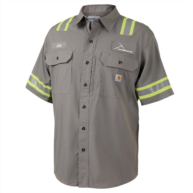 Carhartt® Rugged Flex® E-Vis Shirt Gray