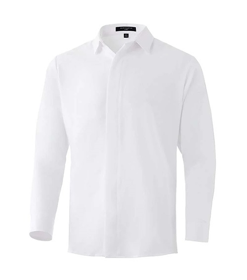 Design Collective Men's Fusion Fly-Front Shirt White