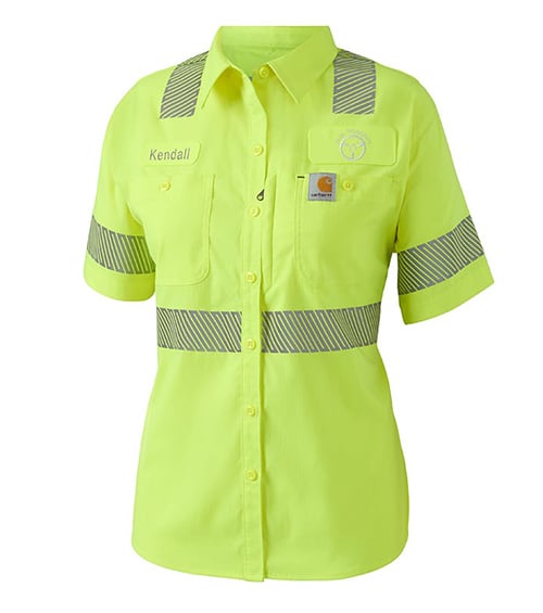 Carhartt® Rugged Flex® Women's Hi-Vis Short Sleeve Shirt - Type R, Class 2