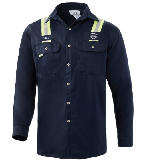 AR/FR E-Vis Molten Metal Shirt with Flame Pro