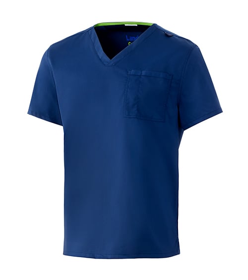 Navy Unisex Scrub Top