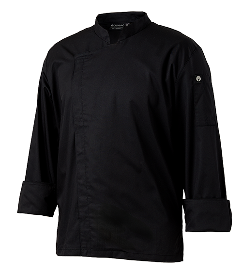 Chef Works Signature Snap Coat - Black