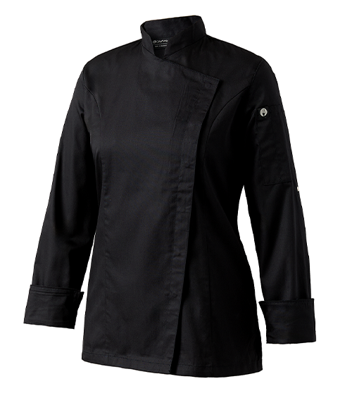 Chef Works Signature Snap Coat Black
