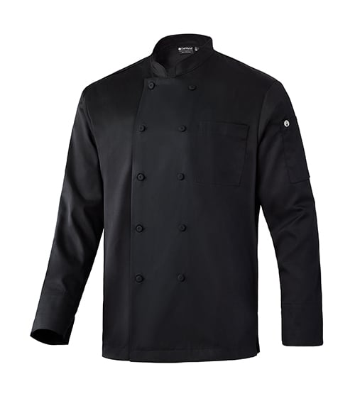 Black Chef Works® Signature Lightweight Chef Coat