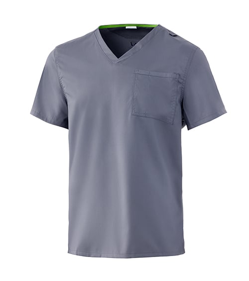 Grey Unisex Scrub Top