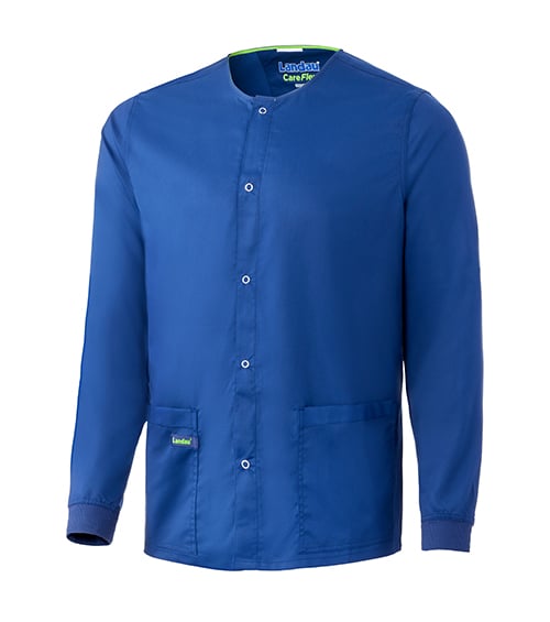 landau careflex scrub jacket royal