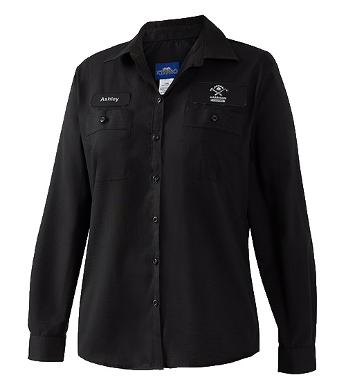 Black ComfortFlex Pro Women's Work Shirt