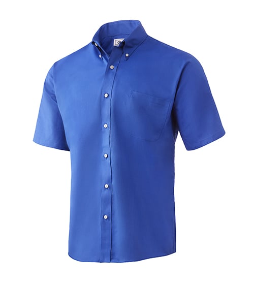 Blue Short Sleeve Oxford Shirt