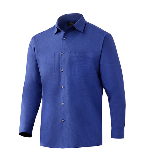 Blue Wrinkle-Free Shirt