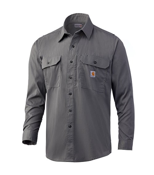 Dark Grey Carhartt Rugged Flex Work Shirt