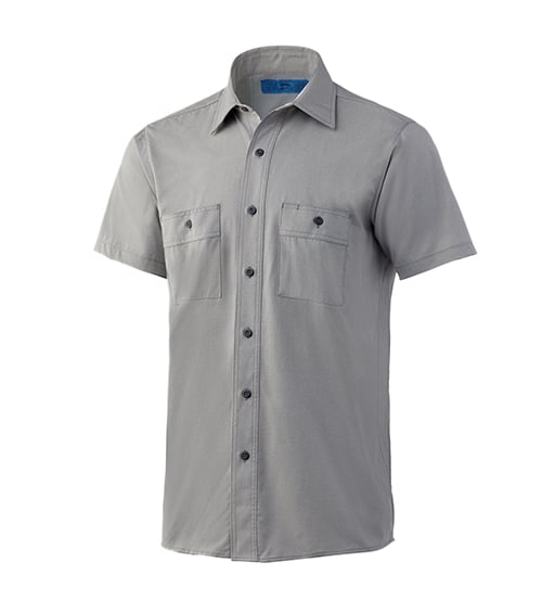 Light Grey Short Sleeve ComfortFlex Vented Flex Shirt