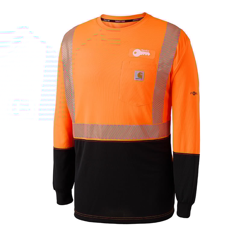 Carhartt® CSA Color Block Long Sleeve T-Shirt - Type R, Class 2