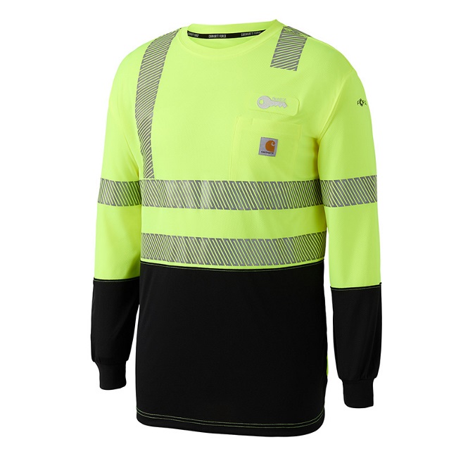 Carhartt® Hi-Vis Color Block Long Sleeve T-Shirt