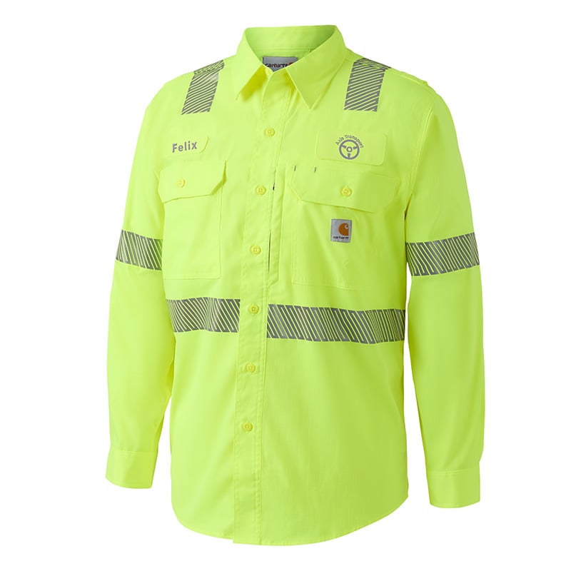 Carhartt® Rugged Flex® Men's Hi-Vis Long Sleeve Shirt - Type R, Class 2