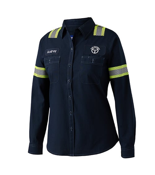 Cintas ProBrite™ Women's E-Vis Long Sleeve Shirt