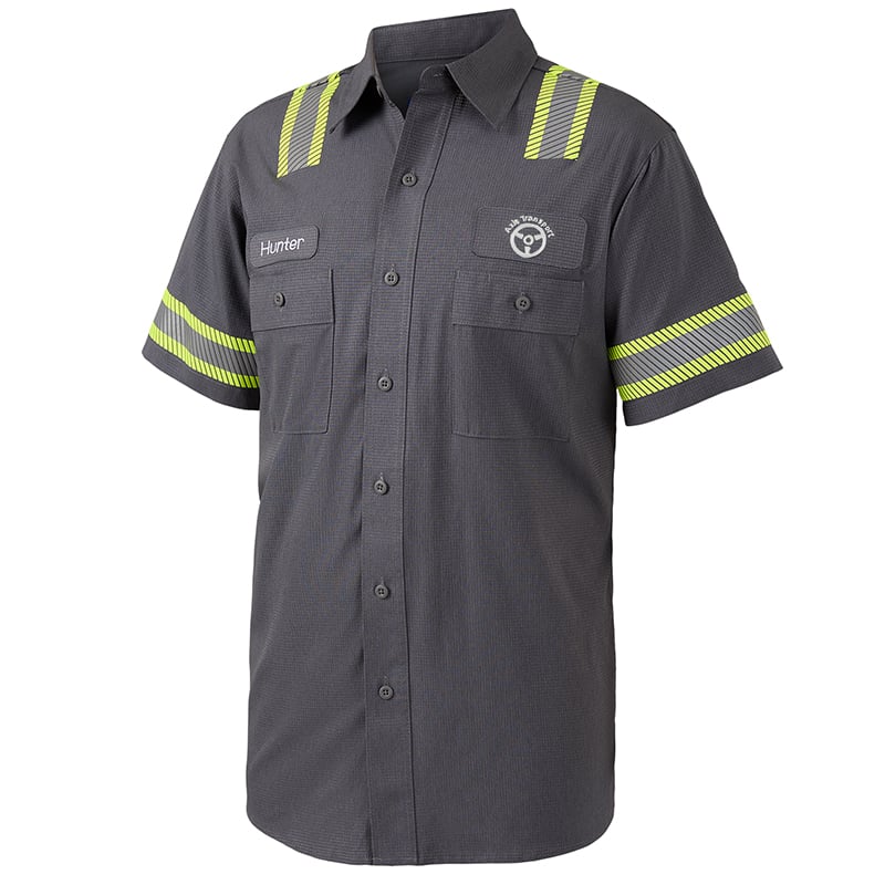 cintas probrite men's e-vis short sleeve shirt